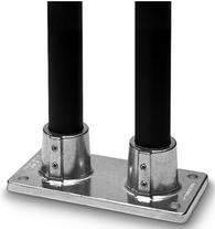 #45D Dual Barrel Flange 1 1/2"