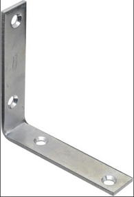 Zinc Plated Corner Brace 4"