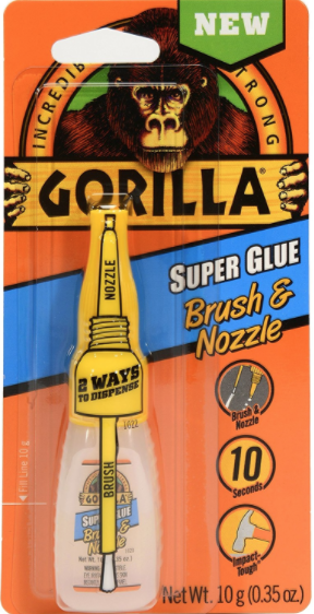Gorilla Super Glue Brush Nozzle 0.35 Oz - Office Depot