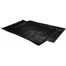 Case of 100 55 Gallon Black Trashliners (Folded) 3 Mil