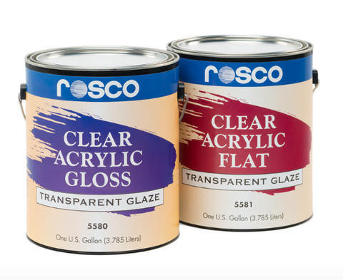 Rosco Clear Flat Acrylic Glaze - 5 Gallon