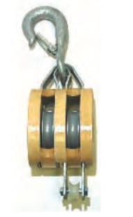 5" DOUBLE IRON STRAP WOOD BLOCK