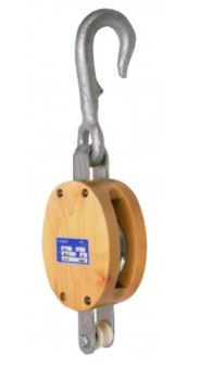 6" SINGLE IRON STRAP WOOD BLOCK