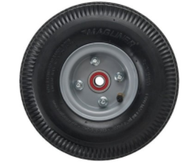 Magliner 8 Inch Rubber Wheel With Sealed Bearings - Replacement Hand Truck Wheel