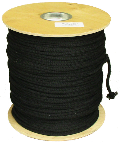 ROLL 1200FT #8 BLACK LASHLINE 1/4"